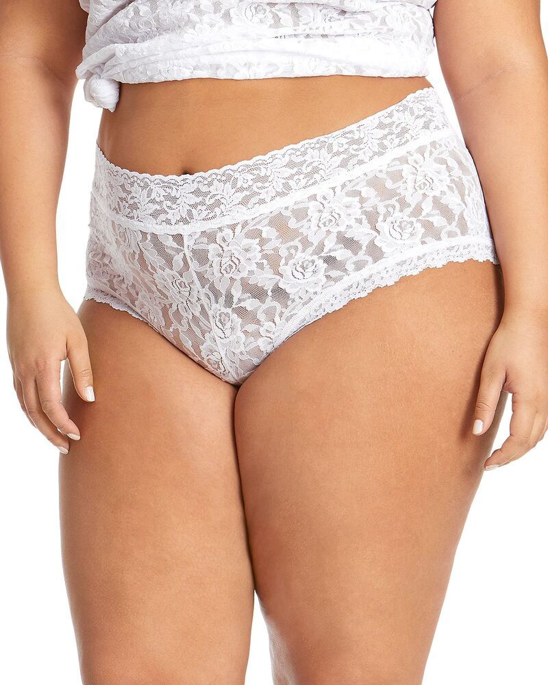 ハンキーパンキー レディース アンダーウェア パンツ プラスサイズ レース Hanky Panky Plusignature Lace Boyshort White ホワイト