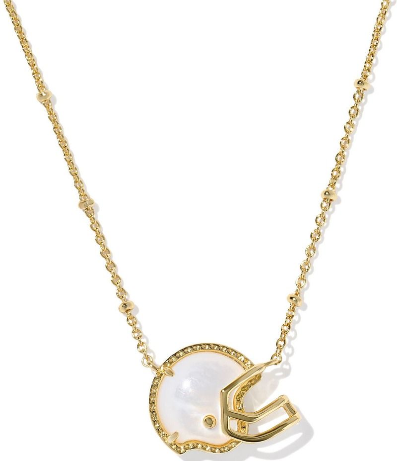 ケンドラスコット レディース アクセサリー ネックレス・チョーカー レース Kendra Scott Football Helmet Short Pendant Necklace Gold Ivory Mother Of Pearl アイボリー