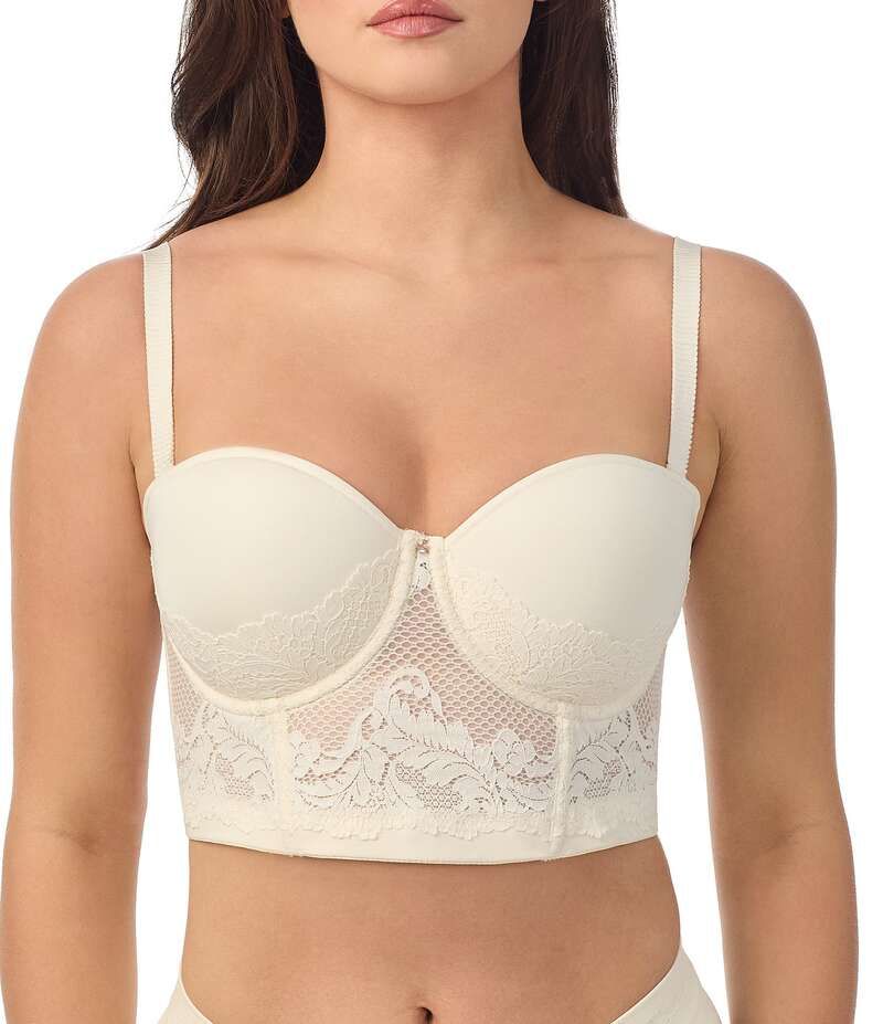 レミステレー レディース アンダーウェア ブラジャー レース Le Mystere Lace Allure Contour Cup Convertible Bustier Papyrus