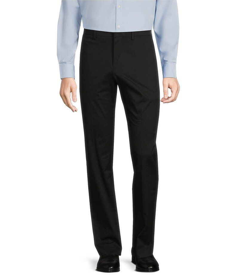 ムラノ メンズ ボトムス カジュアルパンツ スリムフィット パンツ Murano Wardrobe Essentials Alex Slim Fit Flat Front Washed Stretch Chino Pants Black ブラック