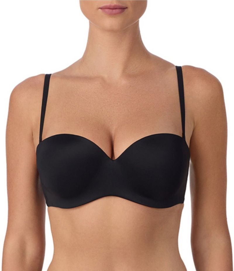 モダン ムーブメント レディース アンダーウェア ブラジャー ストラップレス Modern Movement Seamless Sweetheart Neckline Convertible Strapless Bra Black ブラック