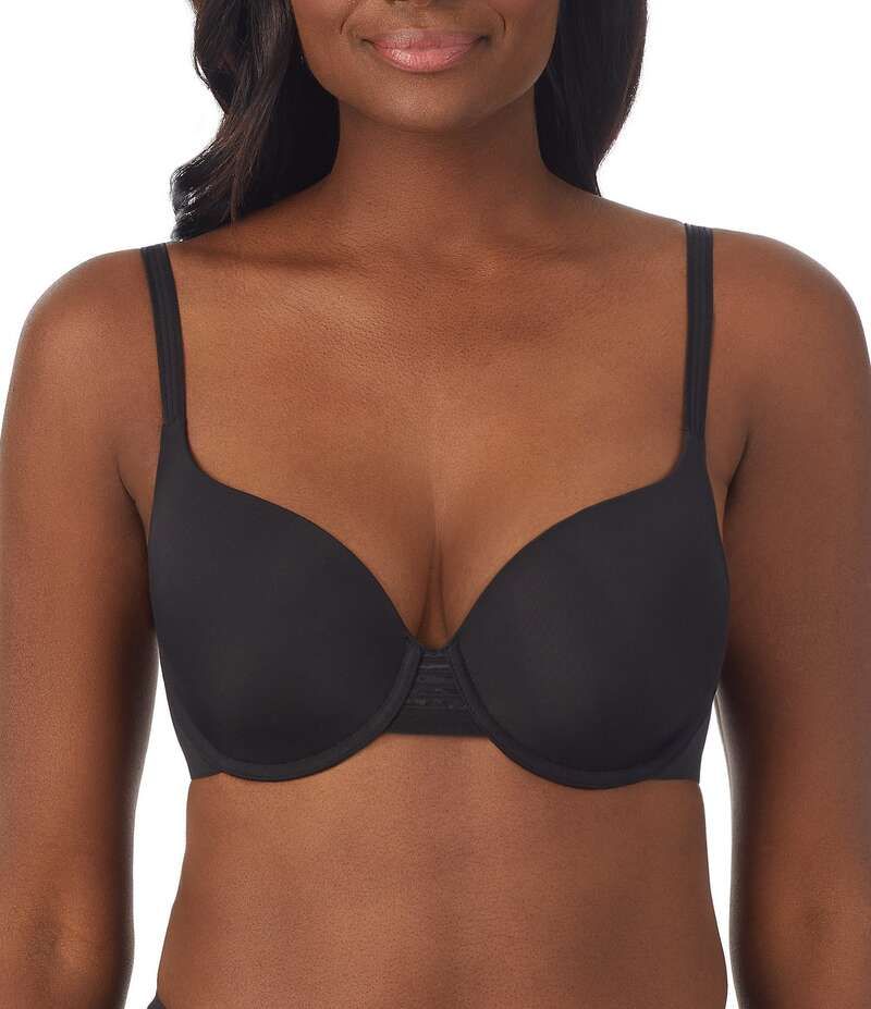 レミステレー レディース アンダーウェア ブラジャー Tシャツ Le Mystere Second Skin Back Smoother TShirt Bra Black ブラック