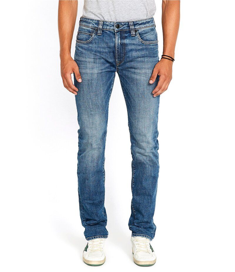 バッファロー・デイビッド・ビトン メンズ ボトムス デニムパンツ ジーンズ Buffalo David Bitton Six Straight Fit Medium Wash Jeans Indigo インディゴ