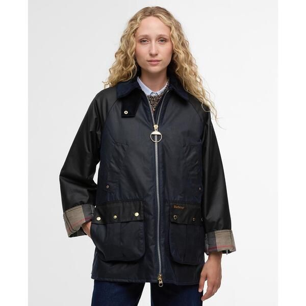 バブアー レディース アウター ジャケット・ブルゾン Barbour Womens Kettlewell Waxed Jacket NvyBlckTartan