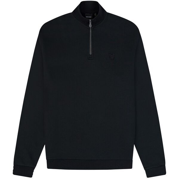 ライルアンドスコット メンズ アウター パーカー・スウェット ハーフジップ Lyle and Scott Lyle Tonal quarter Zip Sn44 Jet Black Z865 ブラック