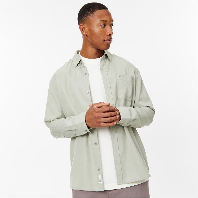 ジャック ウィルス メンズ トップス シャツ Jack Wills Tencel Shirt Sn42 Sage セージ