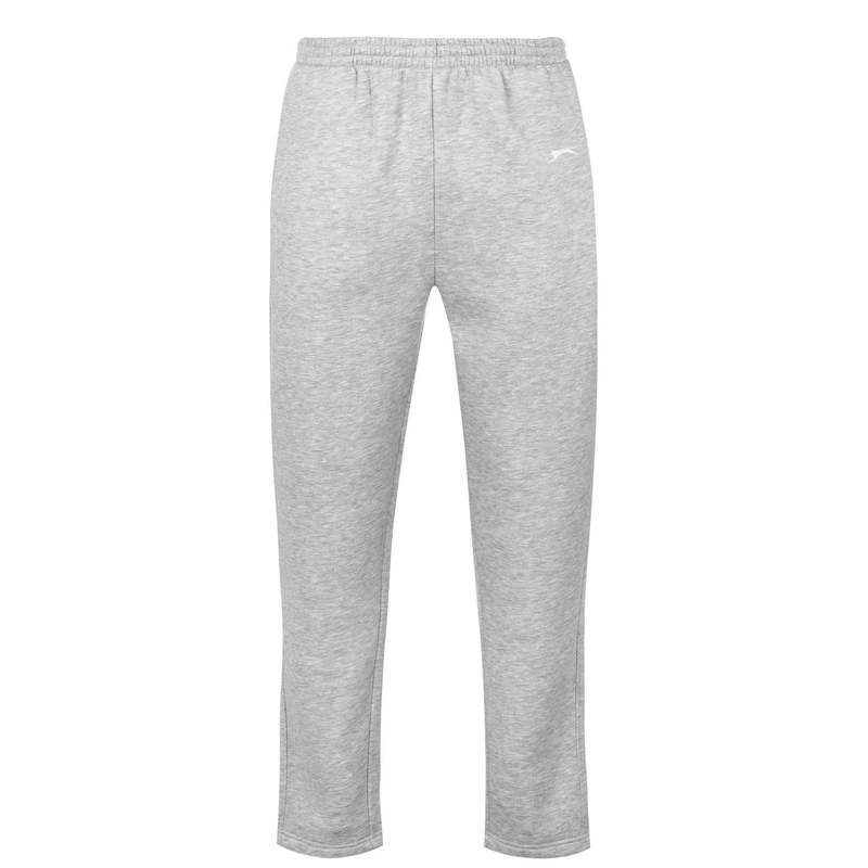 スラセンジャー メンズ ボトムス カジュアルパンツ パンツ フリース Slazenger Open Hem Fleece Pants Mens Grey Marl グレー