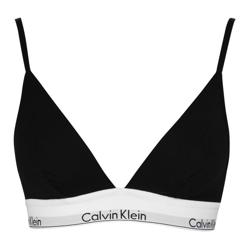 カルバンクライン レディース アンダーウェア ブラジャー コットン CALVIN KLEIN Modern Cotton Triangle Bra BLACK ブラック