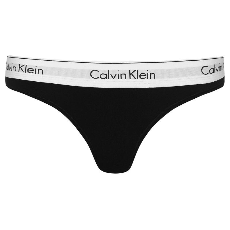 カルバンクライン レディース アンダーウェア パンツ コットン Calvin Klein Cotton Thong BLACK ブラック