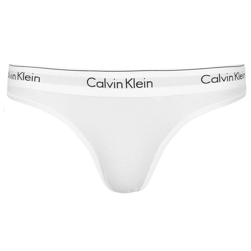 カルバンクライン レディース アンダーウェア パンツ コットン Calvin Klein Cotton Thong WHITE ホワイト