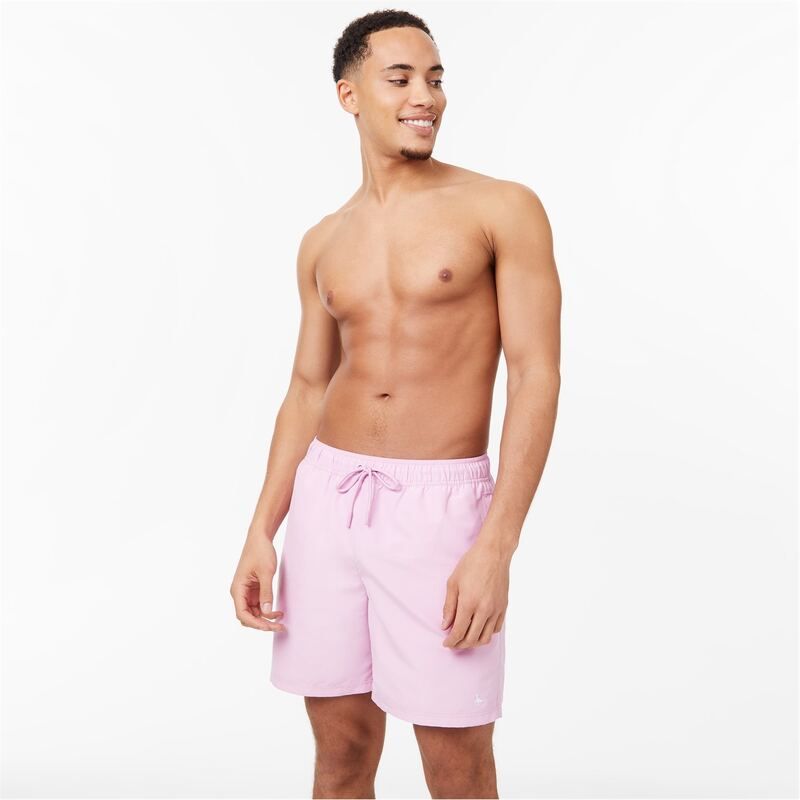 ジャック ウィルス メンズ 水着 ハーフパンツ・ショーツ ショートパンツ MidLength Swim Shorts by Jack Wills Pink ピンク