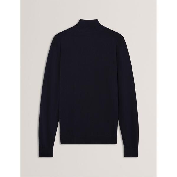 テッドベーカー メンズ アウター ニット・セーター クルーネック ハーフジップ Ted Baker Mens Merino Half Zip Crew Neck Jumper Navy ネイビー