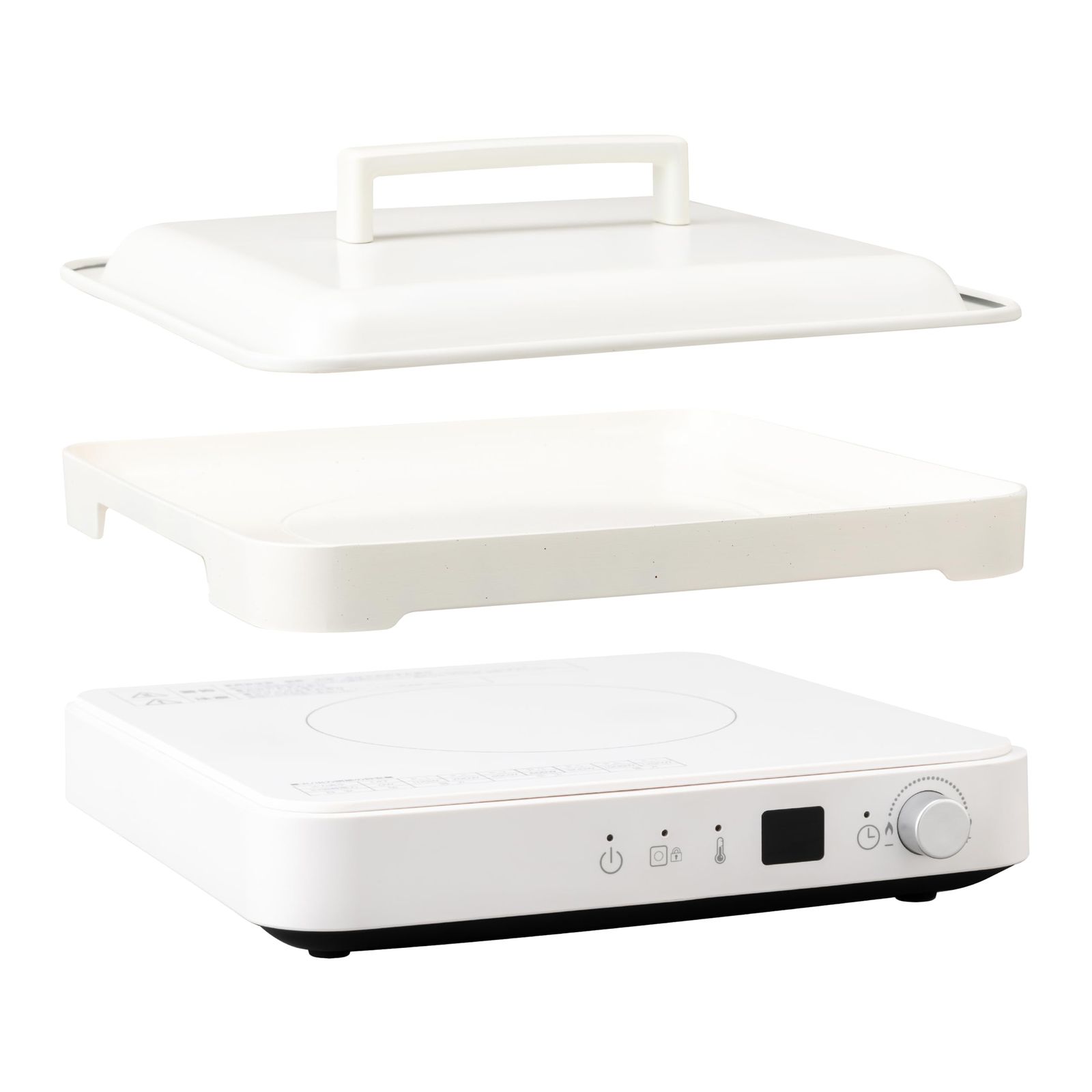 ココニル IHホットプレート 2WAY IH調理器 CCN-IHHPS1 国内メーカー IHコンロ IHクッキングヒーター 1200W 1口 ナノセラミック コンパクト 卓上コンロ Coconir″mn f7d622f5