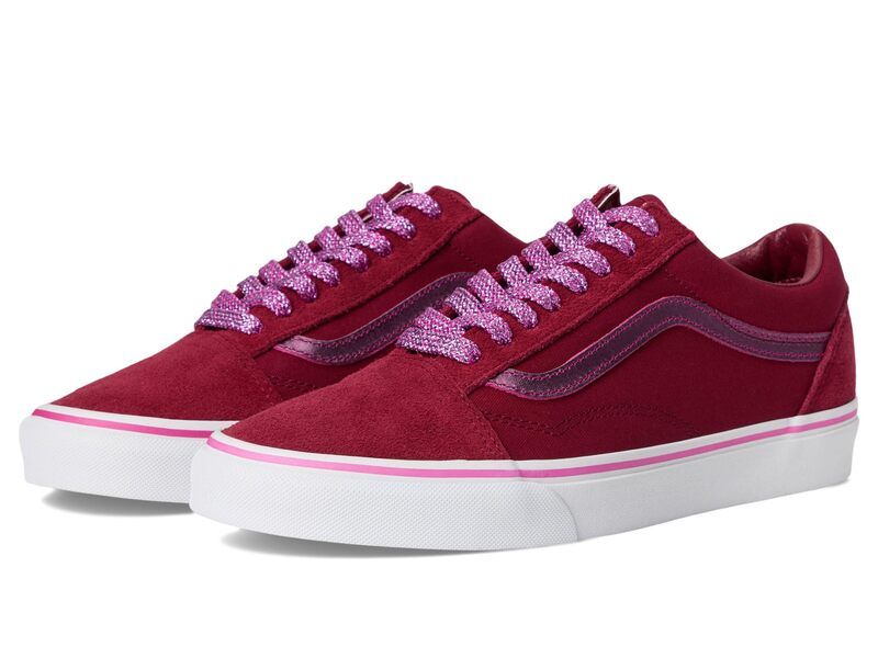 バンズ メンズ シューズ スニーカー Vans Old Skool Metallic Pop Bordeaux メタリック