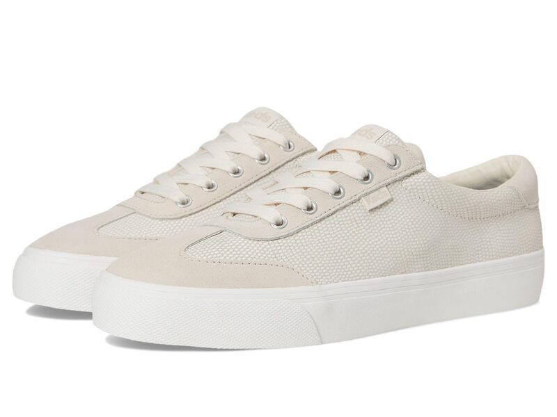 ケッズ レディース シューズ スニーカー Keds Jump Kick TToe CreamTaupe LeatherSuede クリーム