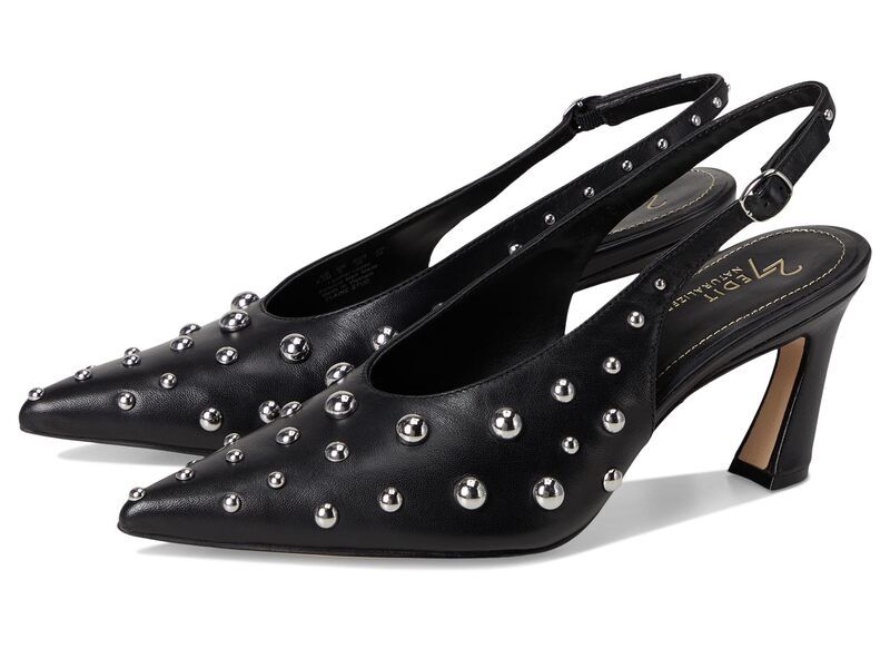 ナチュライザー レディース シューズ ヒール Naturalizer 27 Edit Elaine Black Stud Leather ブラック
