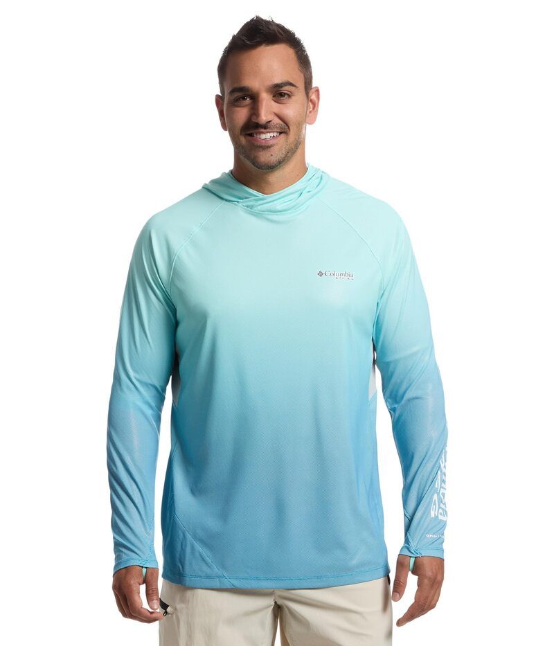 コロンビア メンズ トップス シャツ パーカー Columbia Terminal Deflector Zero II Hoodie BluechoGulf Stream Gradient ブルー