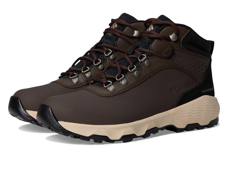 コロンビア レディース シューズ ブーツ・レインブーツ レザー Columbia Newton Wander Leather CordovanBlack ブラック