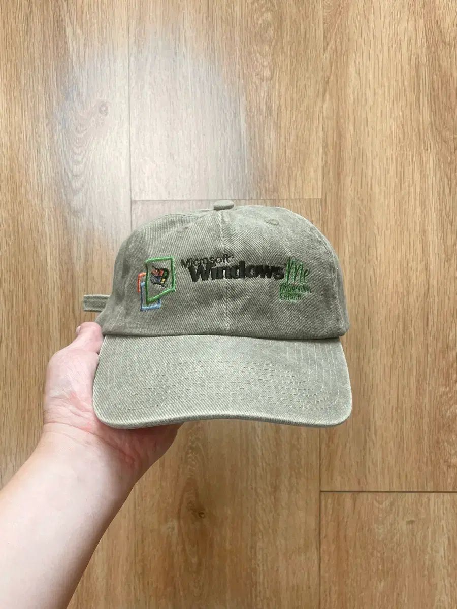 y2k 00s マイクロソフト ウインドウ ME ヘビー コットン ヴィンテージ ベースボールキャップ 帽子