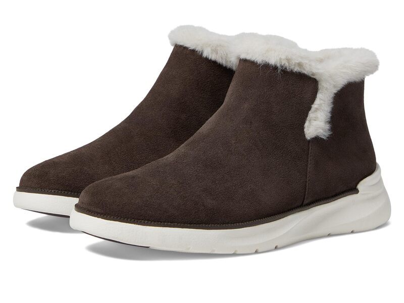 ジョンストンアンドマーフィー レディース シューズ ブーツ・レインブーツ Johnston Murphy Emery Shearling Bootie Gray グレー