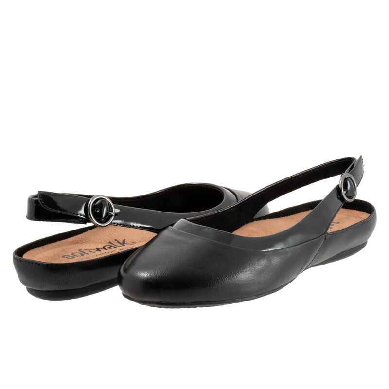 ソフトウォーク レディース シューズ サンダル SoftWalk Sheffield Black ブラック