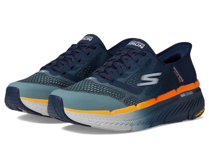 スケッチャーズ メンズ シューズ スニーカー Skechers Hands Free Slipins Max Cushion Premier 20 NavyOrange ネイビー