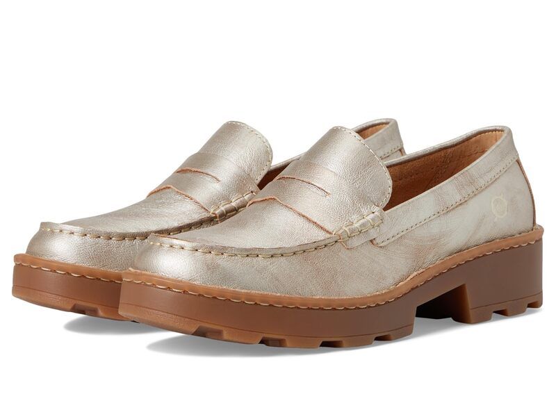 ボーン レディース シューズ スリッポン・ローファー Born Carrera Light Gold ゴールド