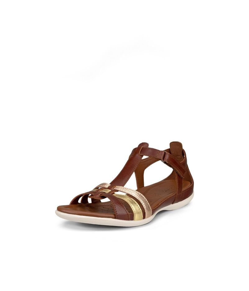 エコー レディース シューズ サンダル ECCO Flash TStrap Sandal MinkGoldHammered Bronze ミンク