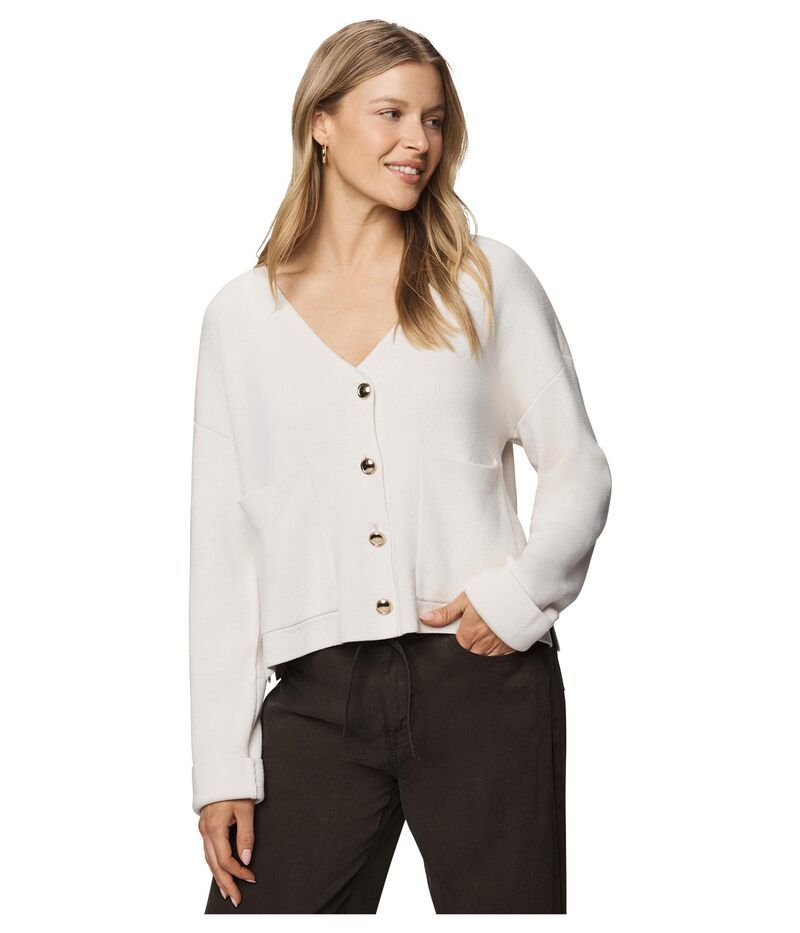 スプレンディット レディース アウター ニット・セーター カーディガン クロップド Splendid Libby Cropped Cardigan Pale Oak Heather ヘザー