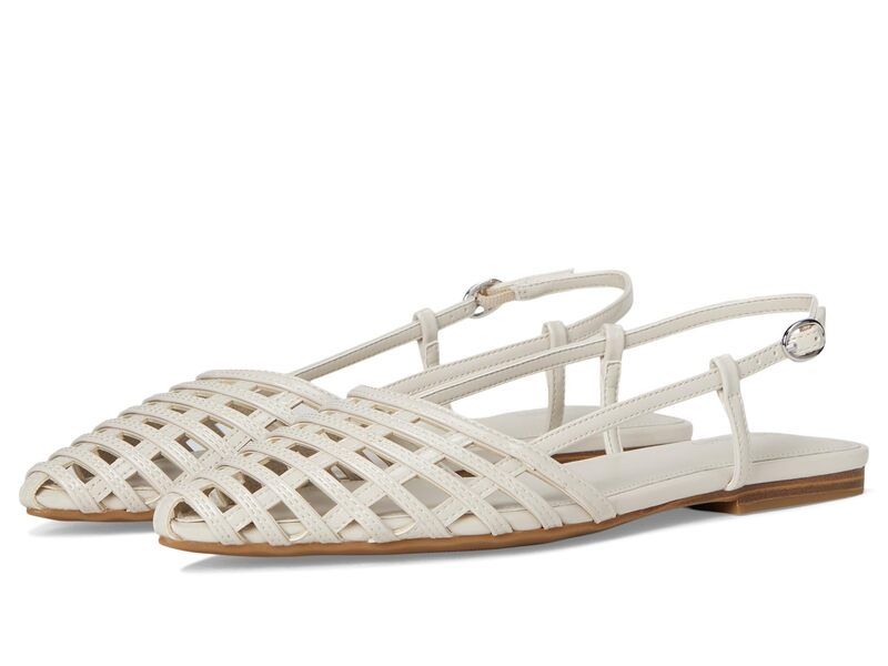 カルバンクライン レディース シューズ サンダル Calvin Klein Glessia Ivory Patent アイボリー