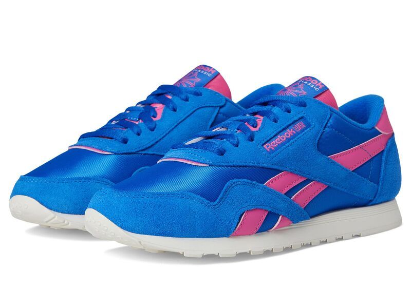 リーボック レディース シューズ スニーカー ナイロン Reebok Lifestyle Classic Nylon Optimum BlueTrue PinkChalk チョーク