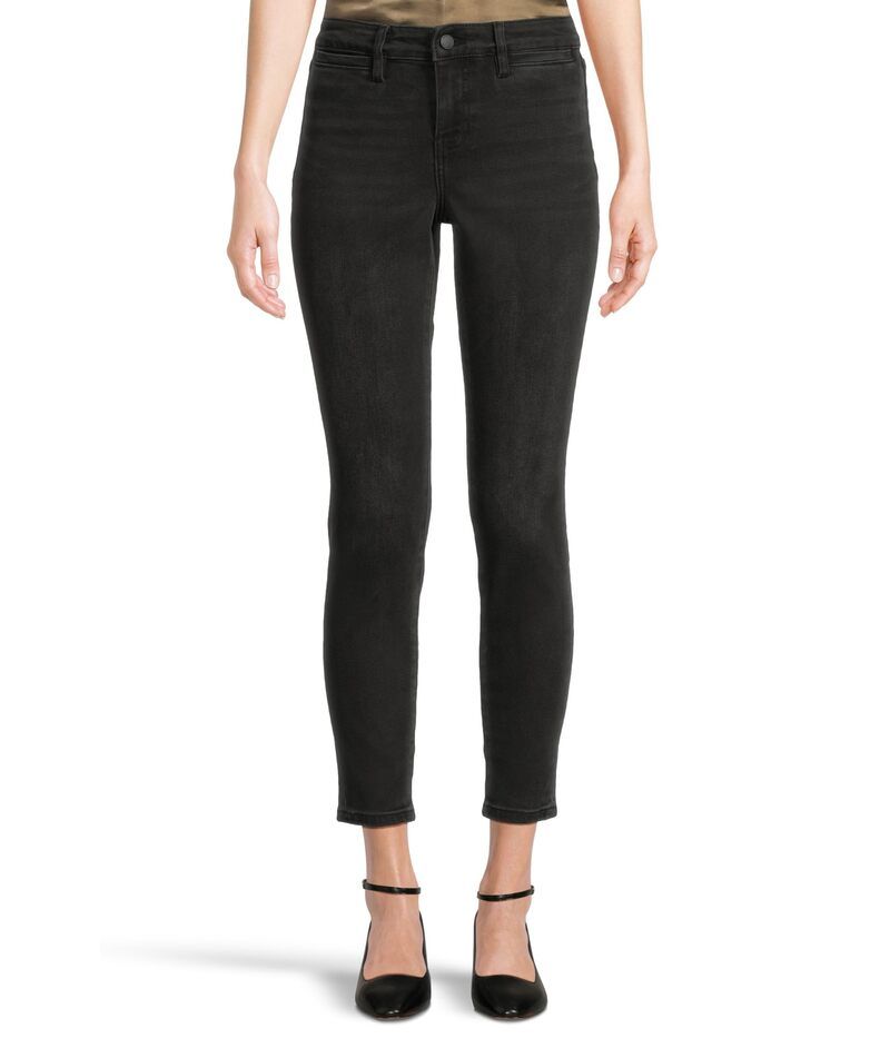 リヴァプール ロサンゼルス レディース ボトムス デニムパンツ プチ ジーンズ Liverpoolos Angeles Petite Abby MidRise Skinny Jeans w Welt Pockets 28 Luna Black ブラック