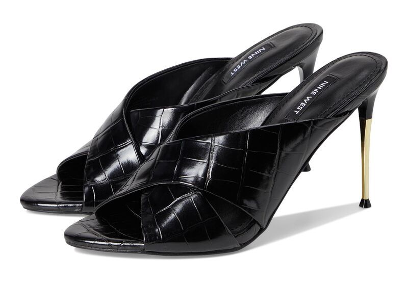 ナインウェスト レディース シューズ ヒール Nine West Sancie Black Croco ブラック