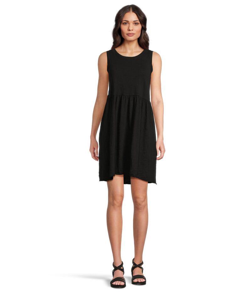 モッドドック レディース トップス ワンピース Mododoc Drop Shirred Waist Tank Dress Black ブラック