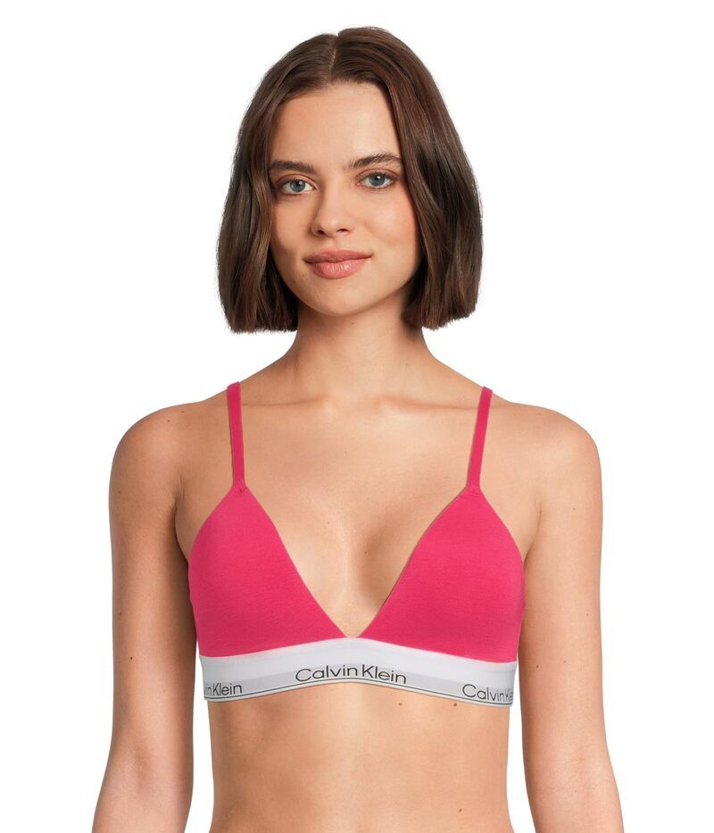 カルバン クライン アンダーウェア レディース ブラジャー コットン Calvin Klein Underwear Icon Cotton Modalightly Lined Triangle Bralette Pink ピンク