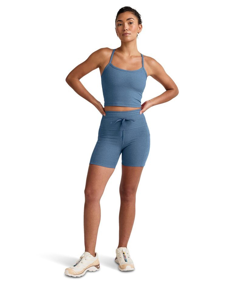 ビヨンドヨガ レディース ボトムス ハーフパンツ・ショーツ Beyond Yoga Spacedye Go Pocket 5 Short Washedenim デニム