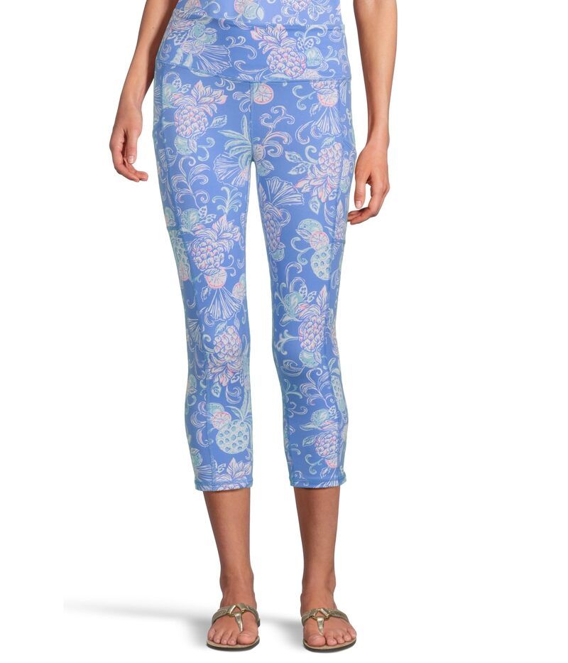 リリーピュリッツァー レディース ボトムス カジュアルパンツ Lilly Pulitzer Weekender High Rise Crop Sunwashed Blue Citrus Crush ブルー