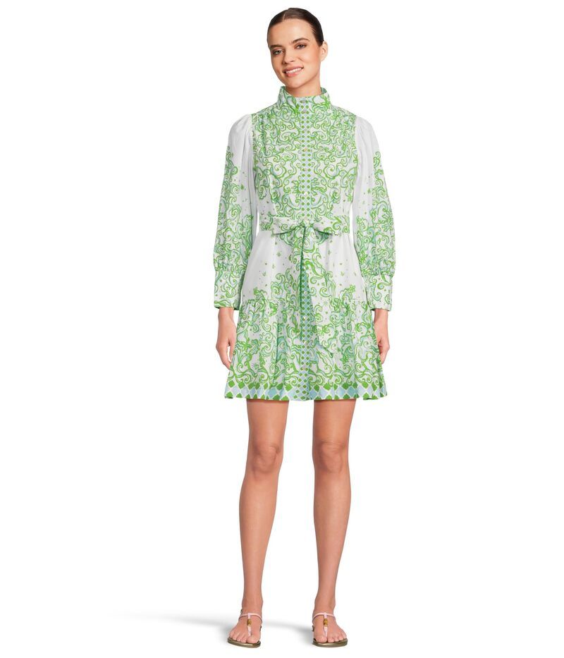 リリーピュリッツァー レディース トップス ワンピース Lilly Pulitzer Drena Dress Resort White Sol Mates Engineeredress ホワイト