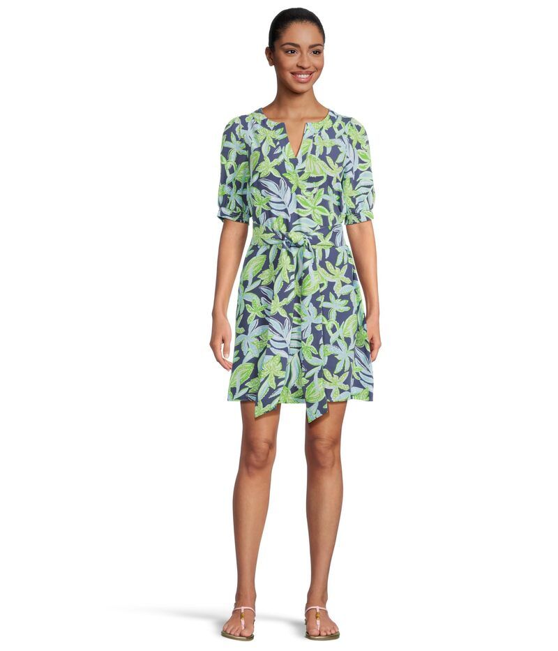 リリーピュリッツァー レディース トップス ワンピース Lilly Pulitzer Olivine Short Sleeve Dressapphire Pool Tropical Tango サファイア