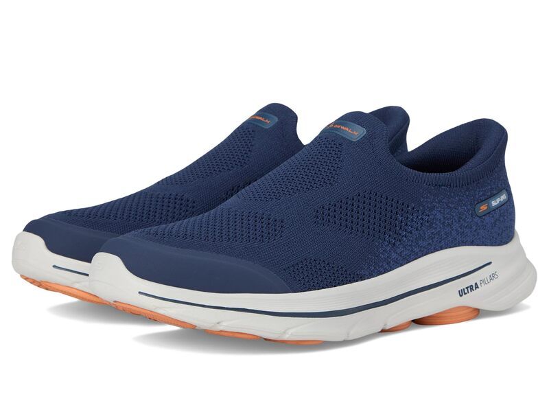 スケッチャーズ メンズ シューズ スニーカー SKECHERS Performance Go Walk 8 Pelayo Hands Free Slipin NavyOrange ネイビー