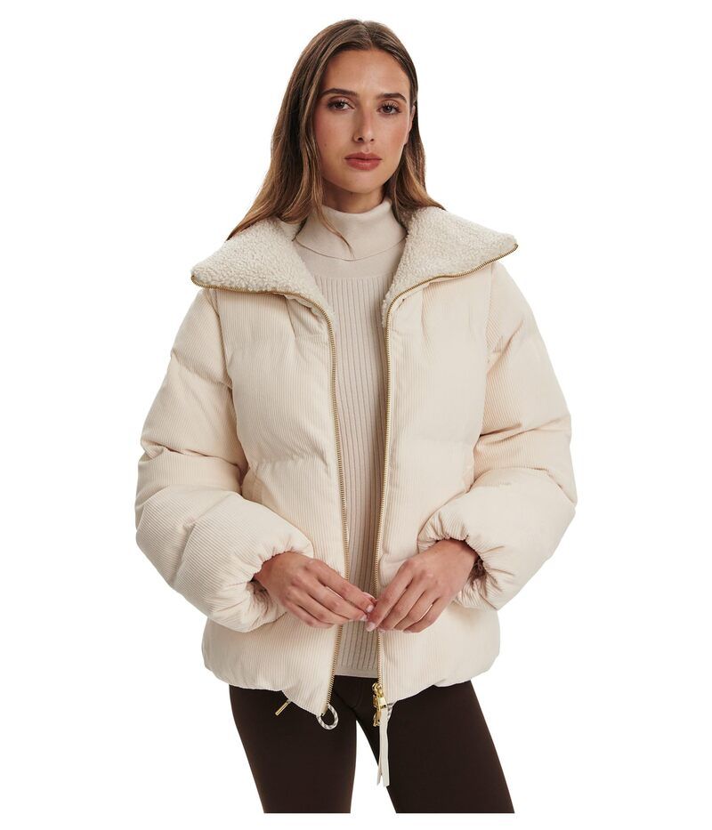 バーレイ レディース アウター コート ジャケット Varley Brackley Cord Puffer Jacket Birch