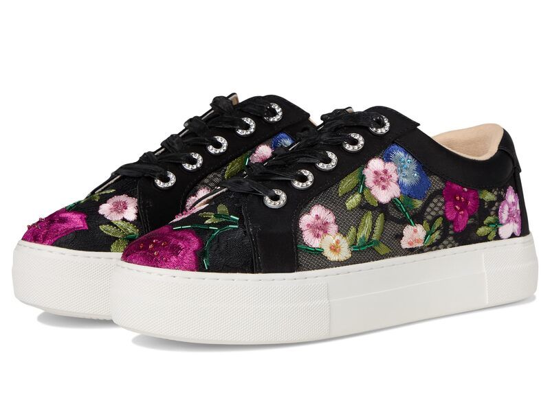 ブルーバイベトシージョンソン レディース シューズ スリッポン・ローファー Blue by Betsey Johnson Jayla Black Multi Floral ブラック
