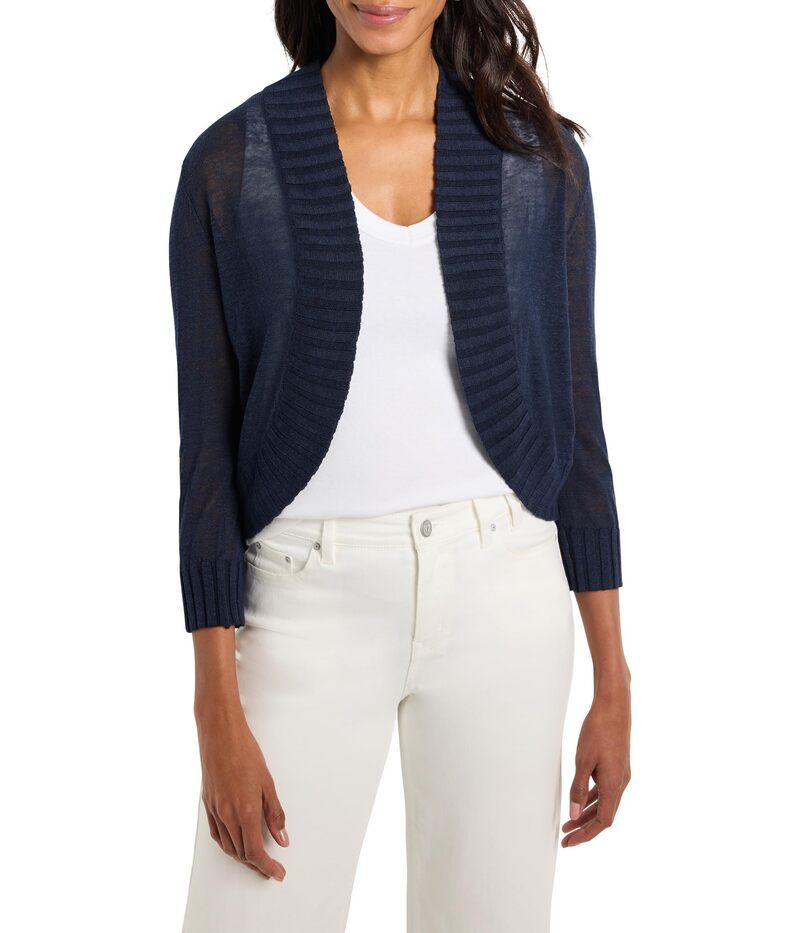 ニックプラスゾーイ レディース アウター ニット・セーター カーディガン NICZOE Bolero Cardigan Dark Indigo インディゴ