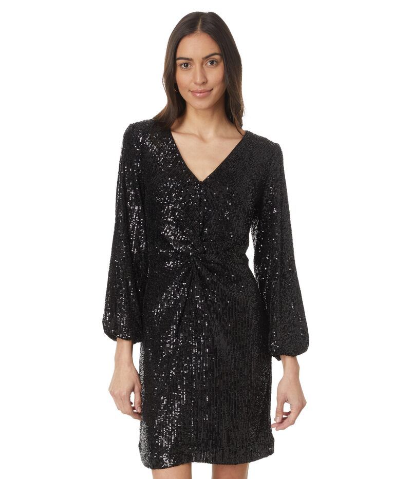 リリーピュリッツァー レディース トップス ワンピース スパンコール Lilly Pulitzer Estrella Sequin Dress Noir Treasure Box Sequin Knit