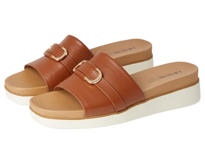 ライフストライド レディース シューズ ブーツ・レインブーツ LifeStride Genevieve Tan Faux Leather タン