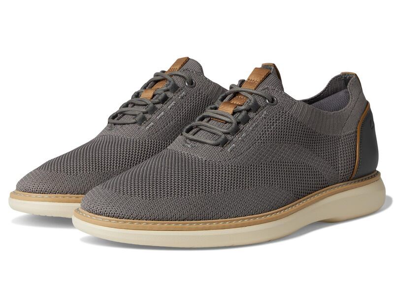 クラークス メンズ シューズ スニーカー ニット Clarks Brantin Knit Grey Knit Textile グレー
