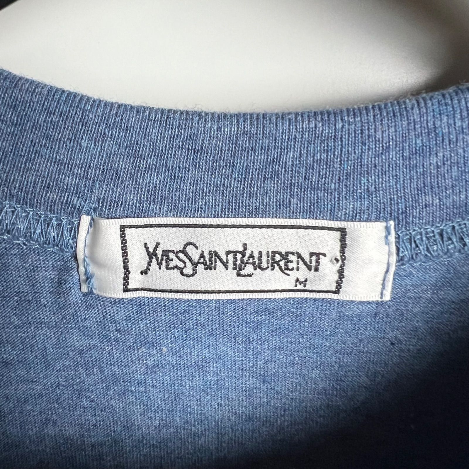 Yves Saint Laurent 90s archive small logo Tee M イヴサンローラン 