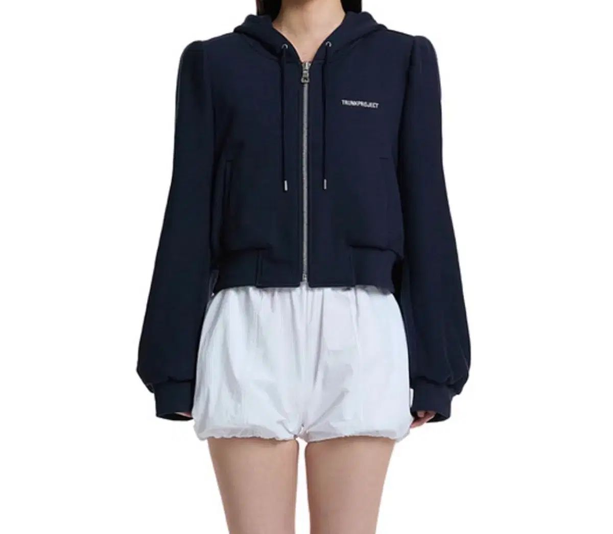 TRUNK PROJECT(トランク プロジェクト) パッド ショルダー フード ジャケット ネイビー