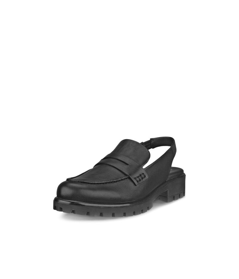 エコー レディース シューズ スリッポン・ローファー ECCO Modtray Sling Back Penny Loafer Black ブラック