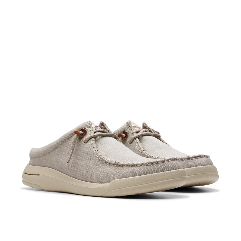 クラークス メンズ シューズ スニーカー Clarks Driftlite Surf Light Grey Textile グレー